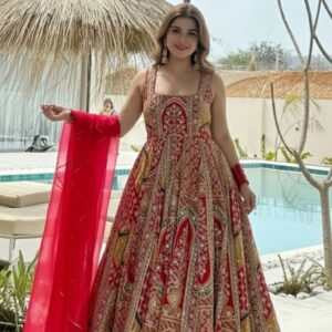 The Modern Festive Angrakha Anarkali
